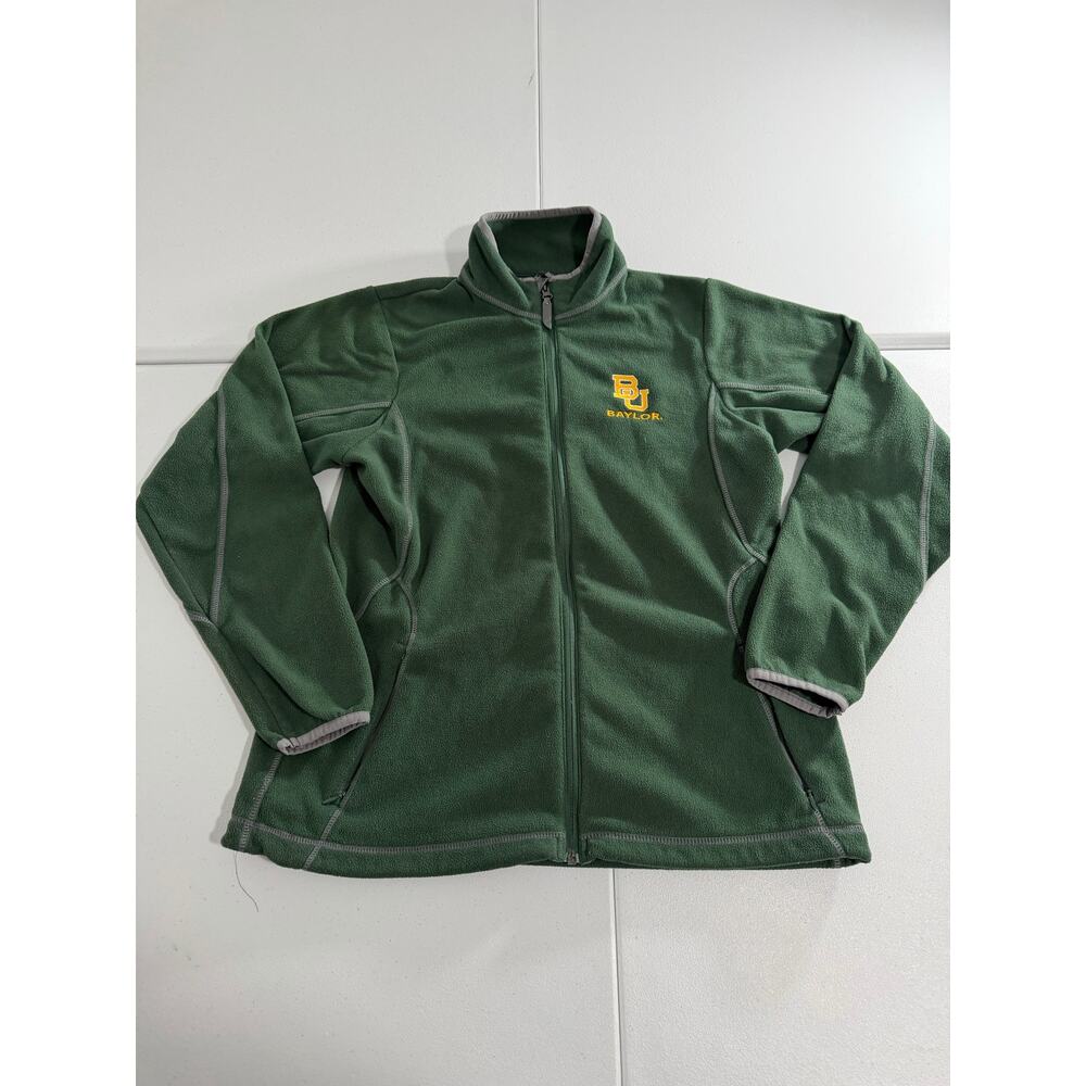 Antigua Baylor Bears Womens Full Zip Fleece Jacket Green BU NCAA Bears Medium